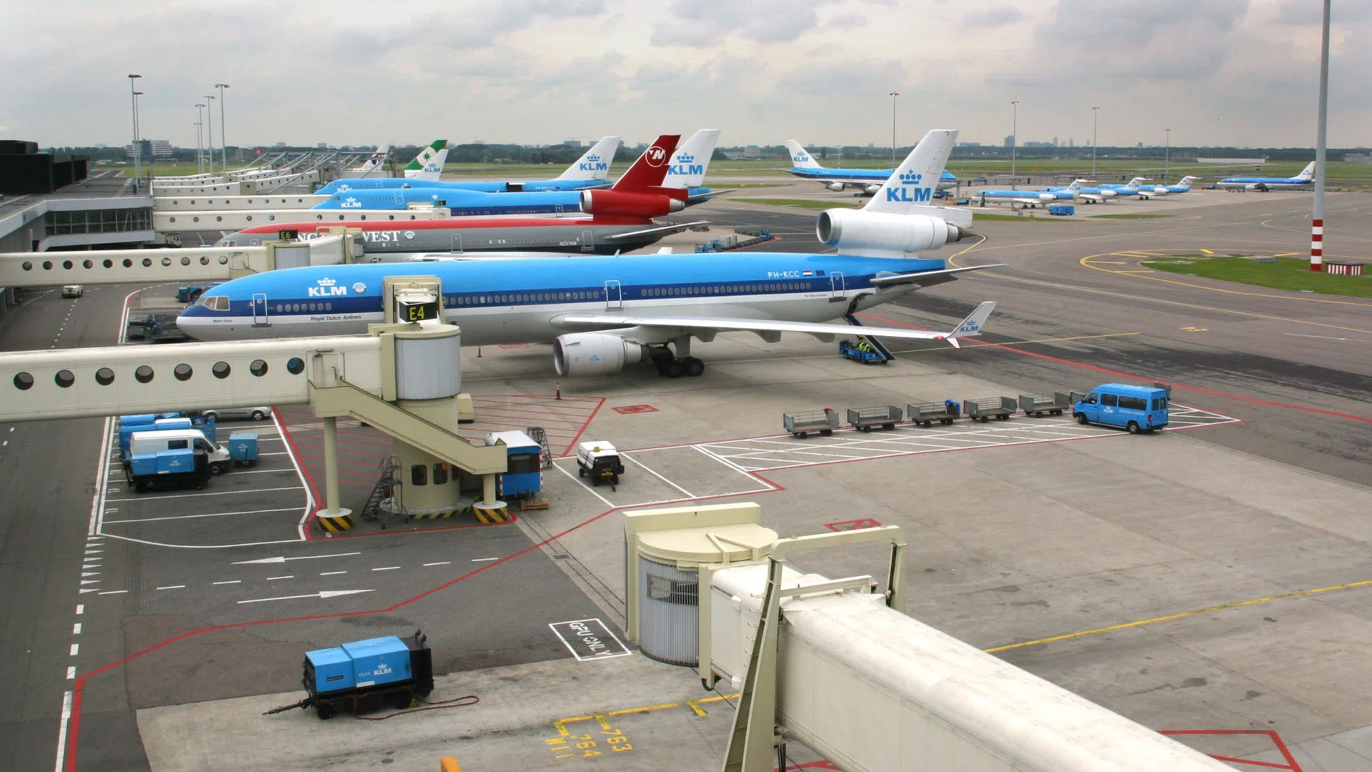 Vliegtuigen op Schiphol