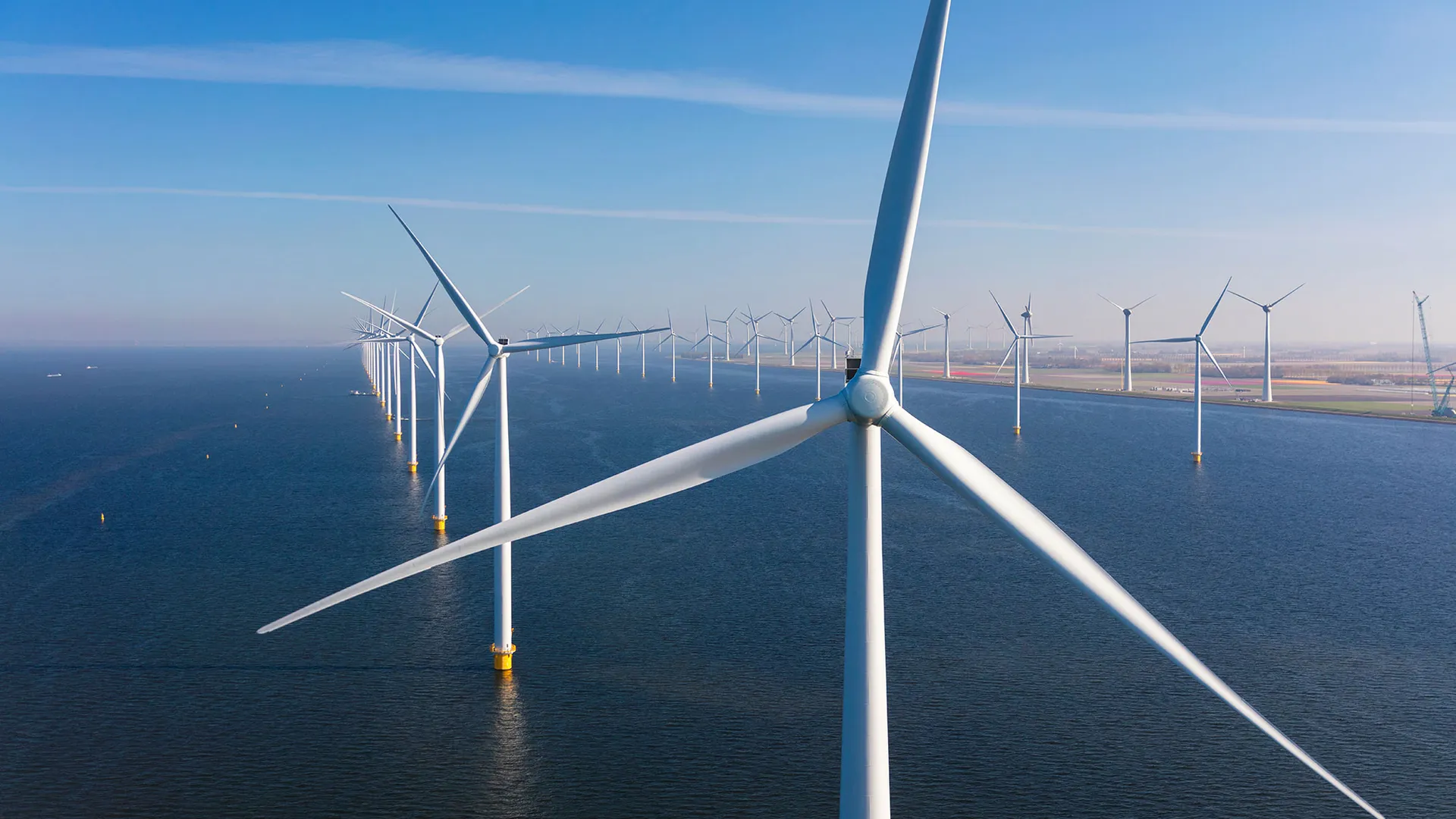 Windmolenpark op de Noordzee